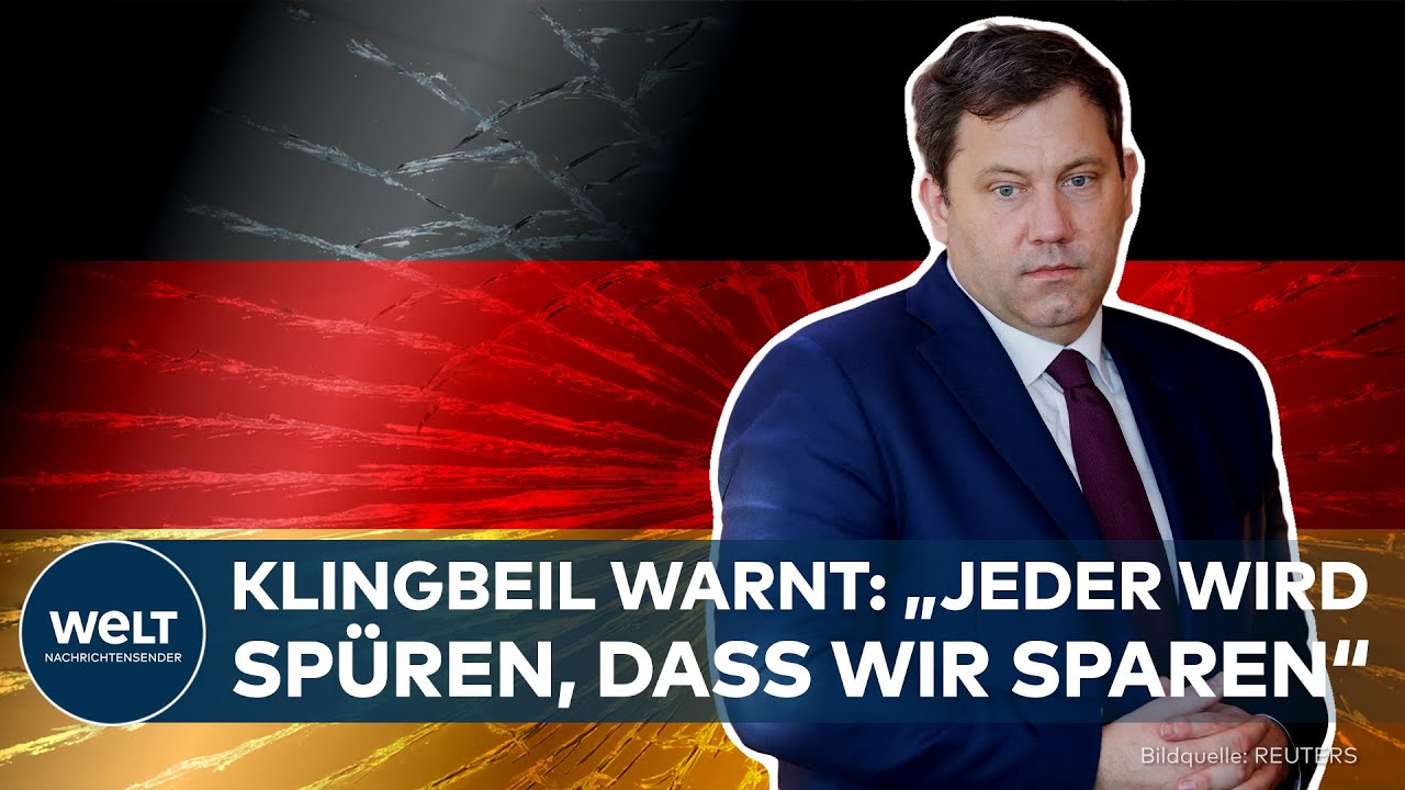 DEUTSCHLAND: &bdquo;Werden den Menschen etwas abverlangen m&uuml;ssen&ldquo; Finanzminister Klingbeil pessimistisch