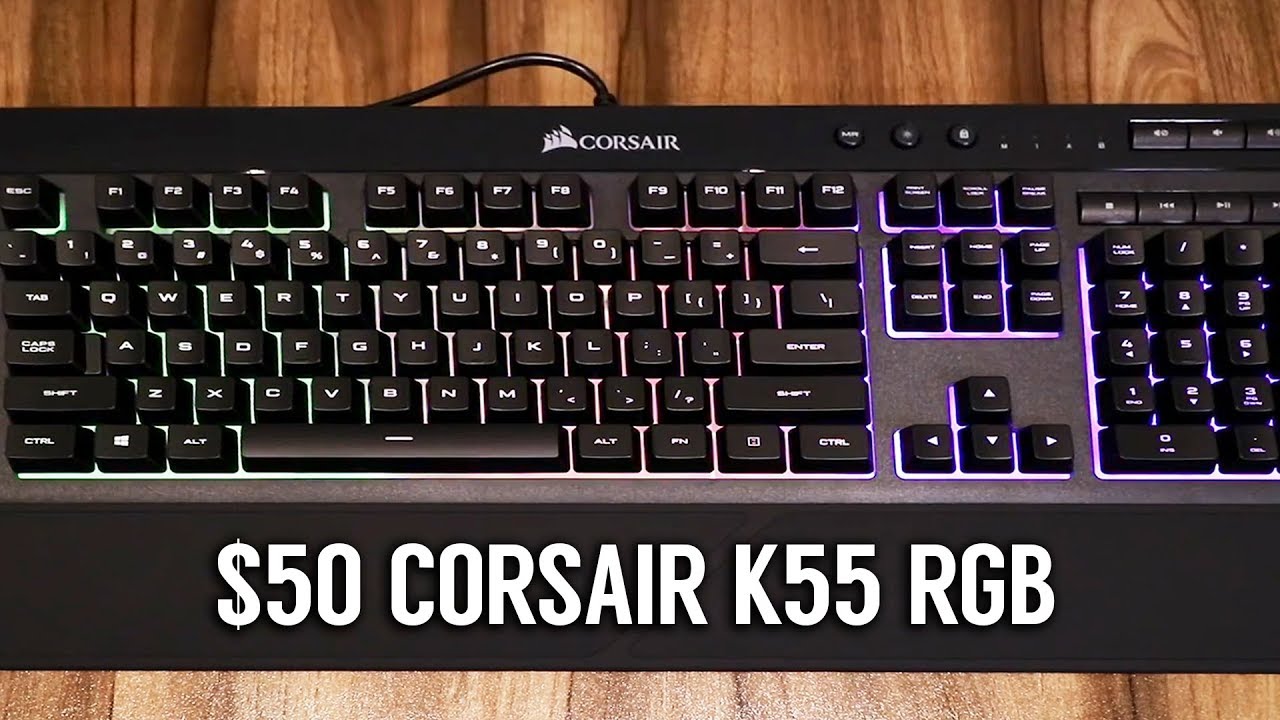 Corsair K55 RGB Keyboard (REVIEW + SOUND TEST)