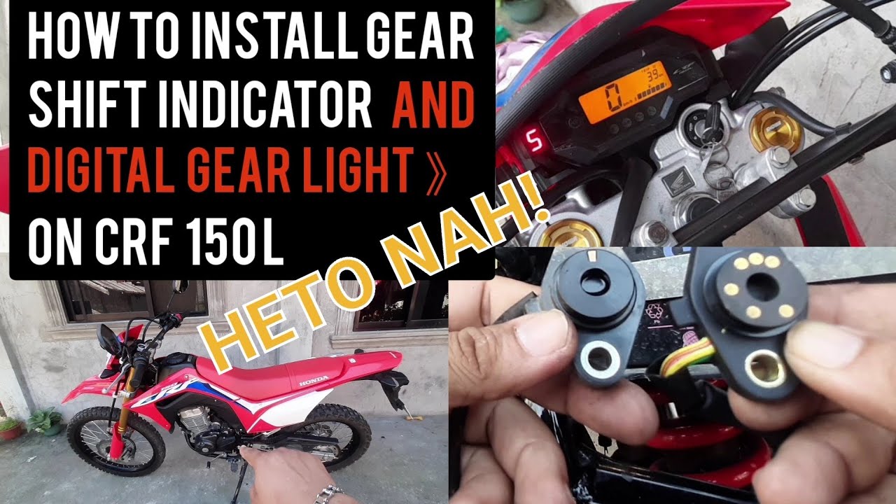How to install gear shift indicator and Digital gear light on Honda CRF 150L video tutorial..