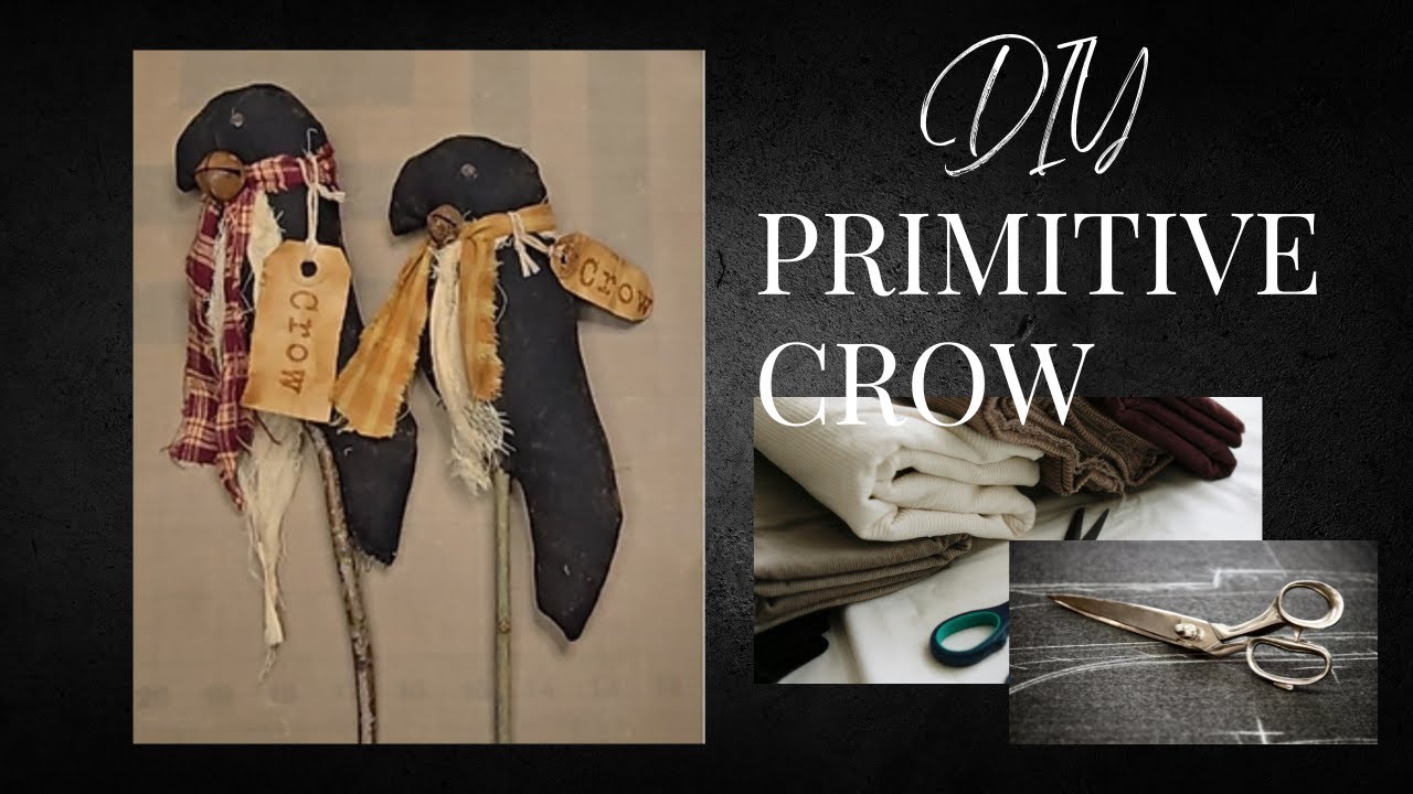 How To Make Cute Primitive Crows With This Easy Pattern!
