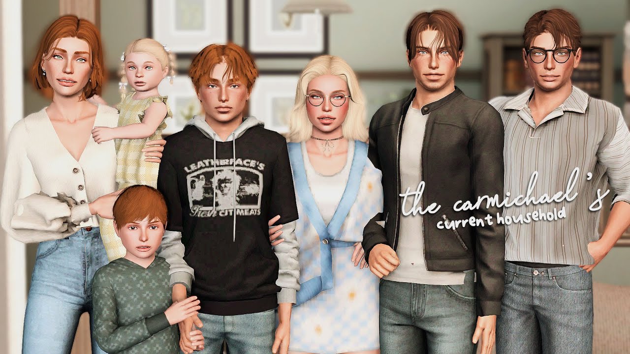 Знакомьтесь, Кармайклы (второе поколение)! ⊹.˖ The Sims 3: Текущая семья №3