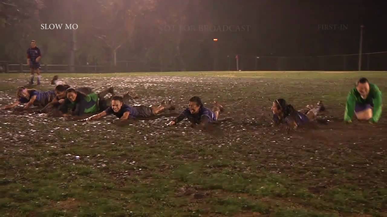 JV Girls Soccer in the rain