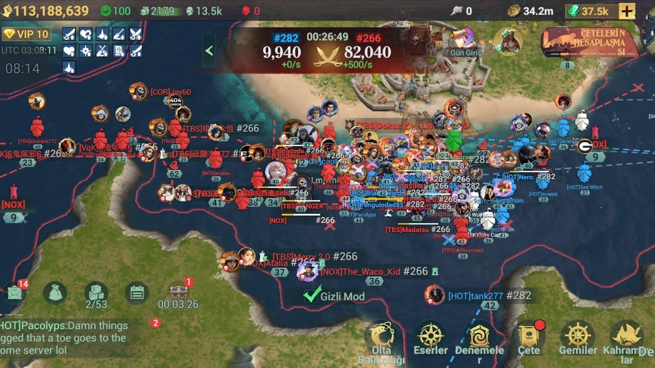 266 v 282 Black Sails Big Fight :/