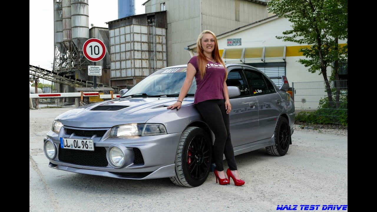 Mitsubishi Evo IV lady driven /girl's ride