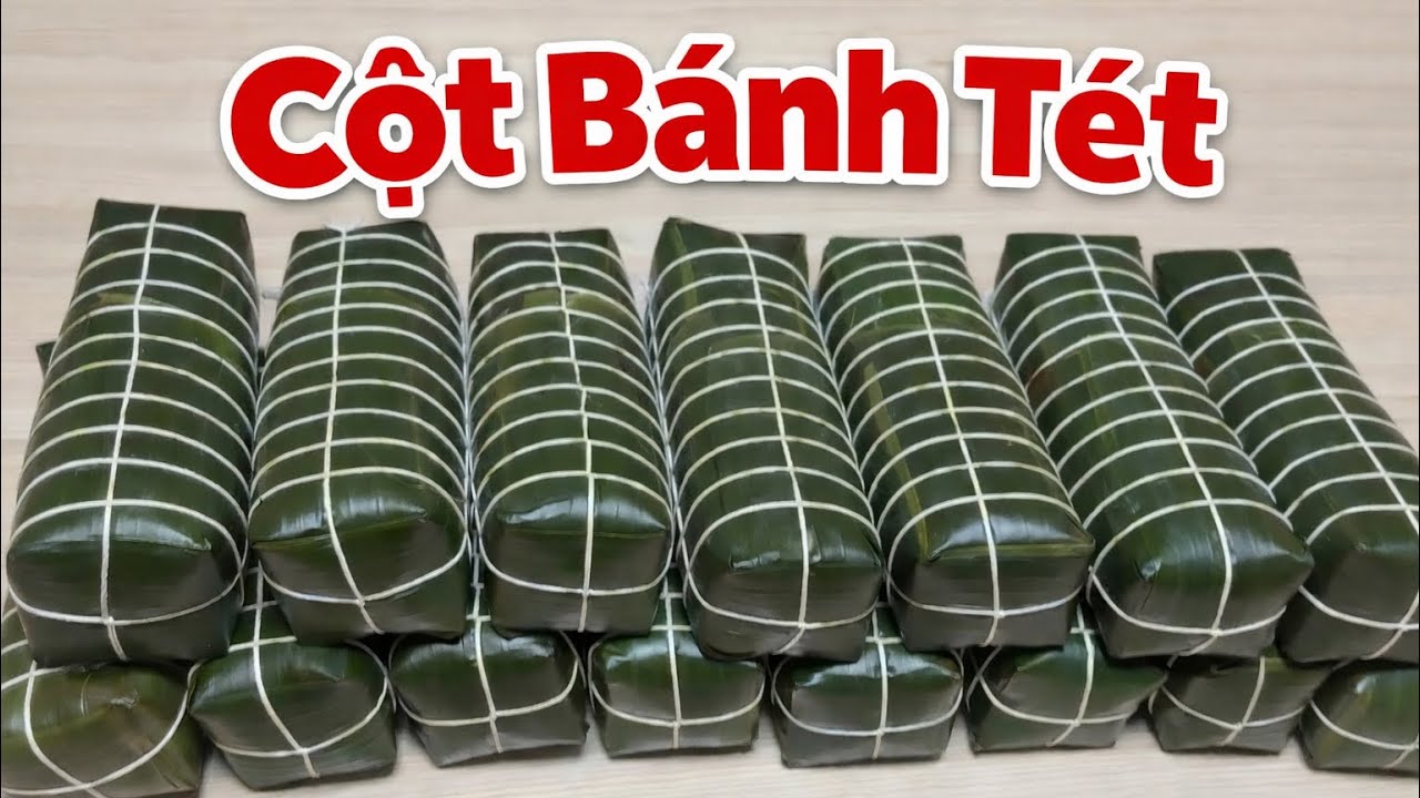 CỘT BÁNH TÉT tưởng khó mà dễ chia sẻ cách cột bánh tét nhà làm 