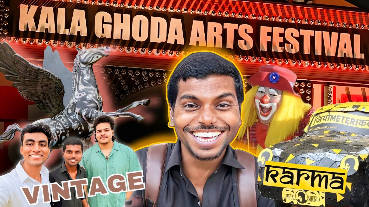 Kala Ghoda Arts Festival Me JOKER?🤡😳 | Vintage Art |  Crazy Crowd | REGS X VLOG EP : 59