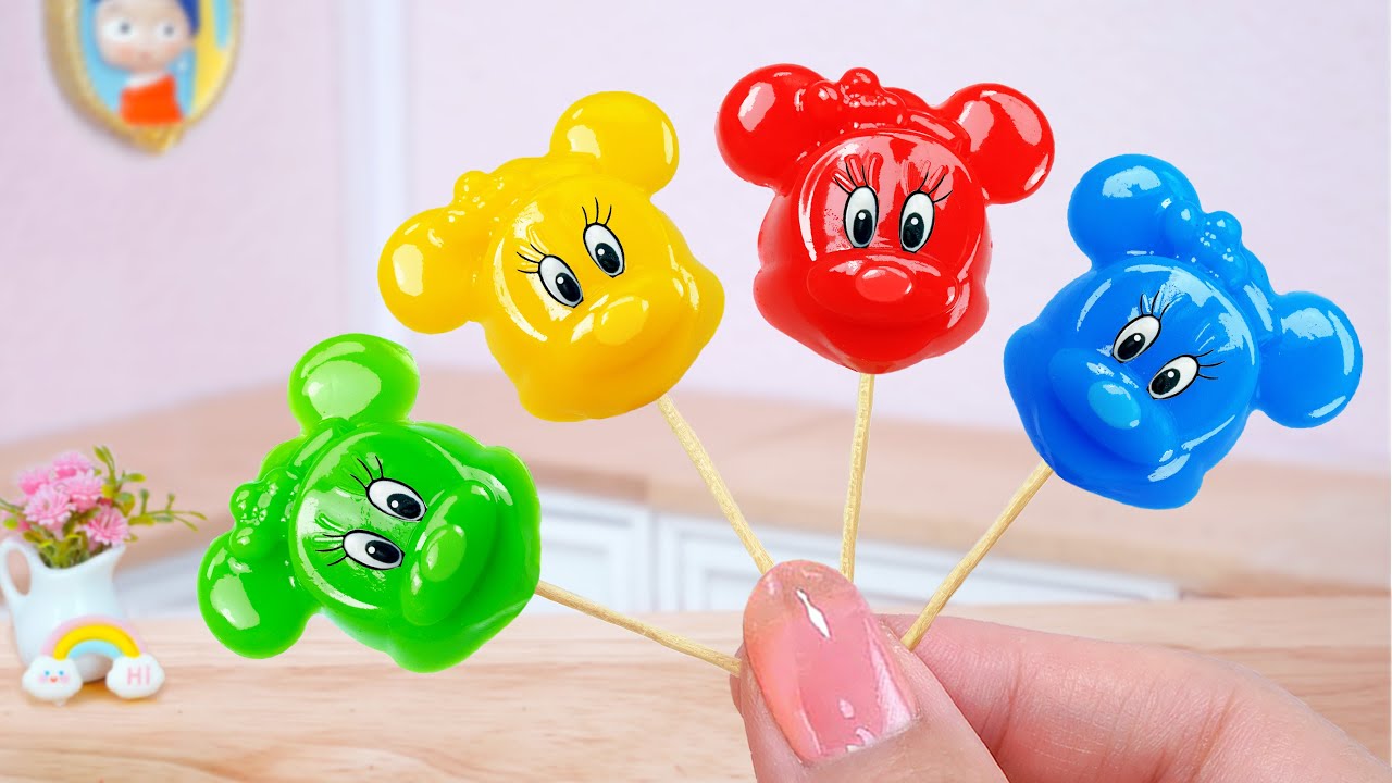 MINNIE Mouse Jelly 🎀 Satisfying Make The CUTEST Minnie Jelly Ever  ✨ Mini Cakes Making