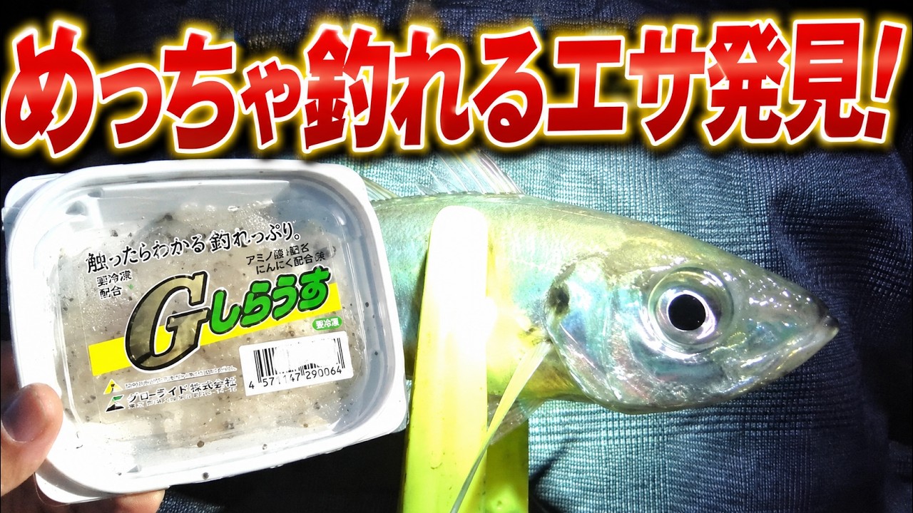 真冬の激渋堤防で「Gしらうお」とかいうエサを使ってみた。