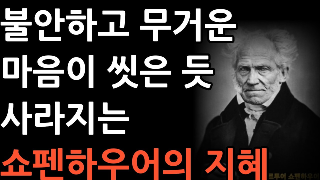 [쇼펜하우어] 😴 수면용💊 🌙틀어두면 저절로 깊은 잠에 드는 철학 이야기 | 철학명언 | 시니어 소통법 | 인간관계