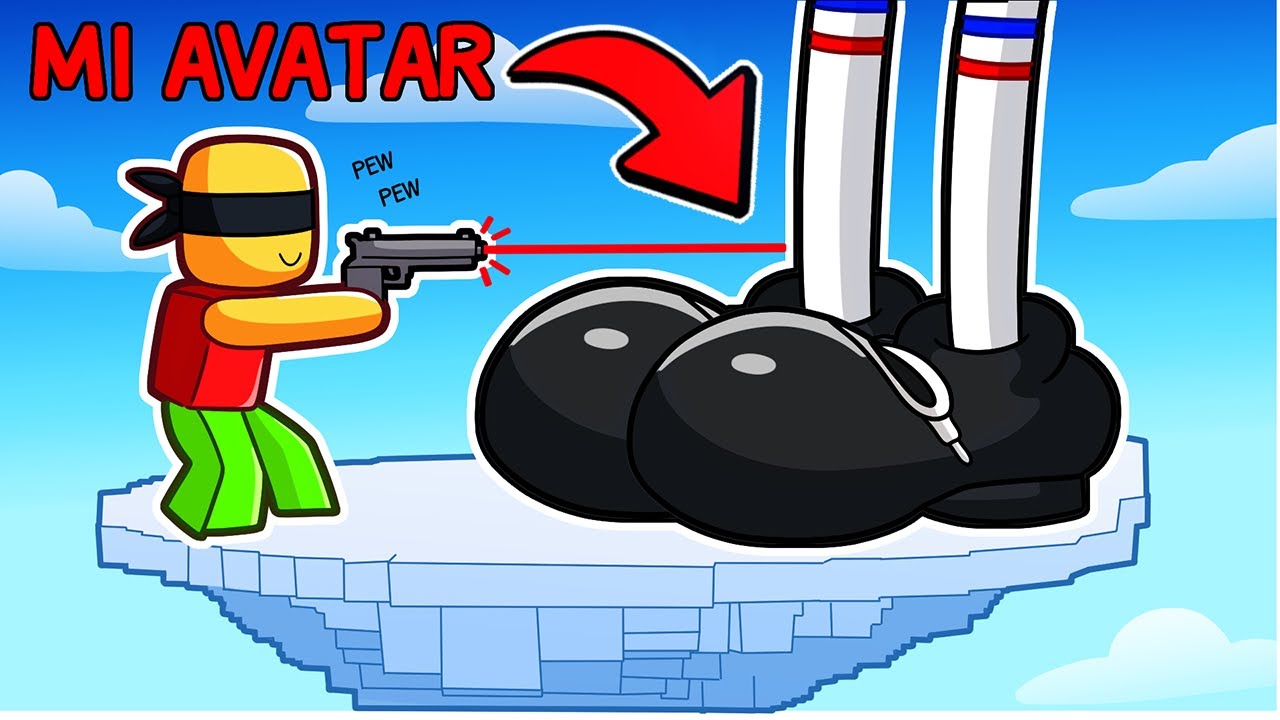¡Usé EL AVATAR MÁS GRANDE DEL MUNDO en ROBLOX! 🤣 (Tiro a Ciegas)