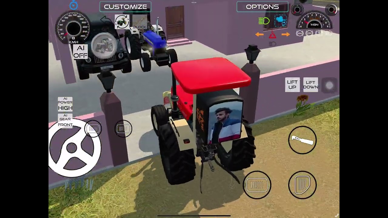 Playing INDIAN Vehicle simulator 3-D bullet bike and tractors￼