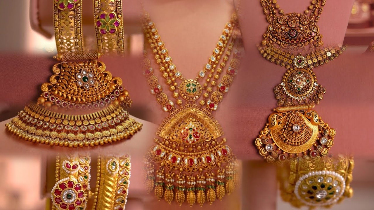 All new darbari antic gold jewellery design for you💗 #rajwadi #darbar #viral #antic #gold #jewellery