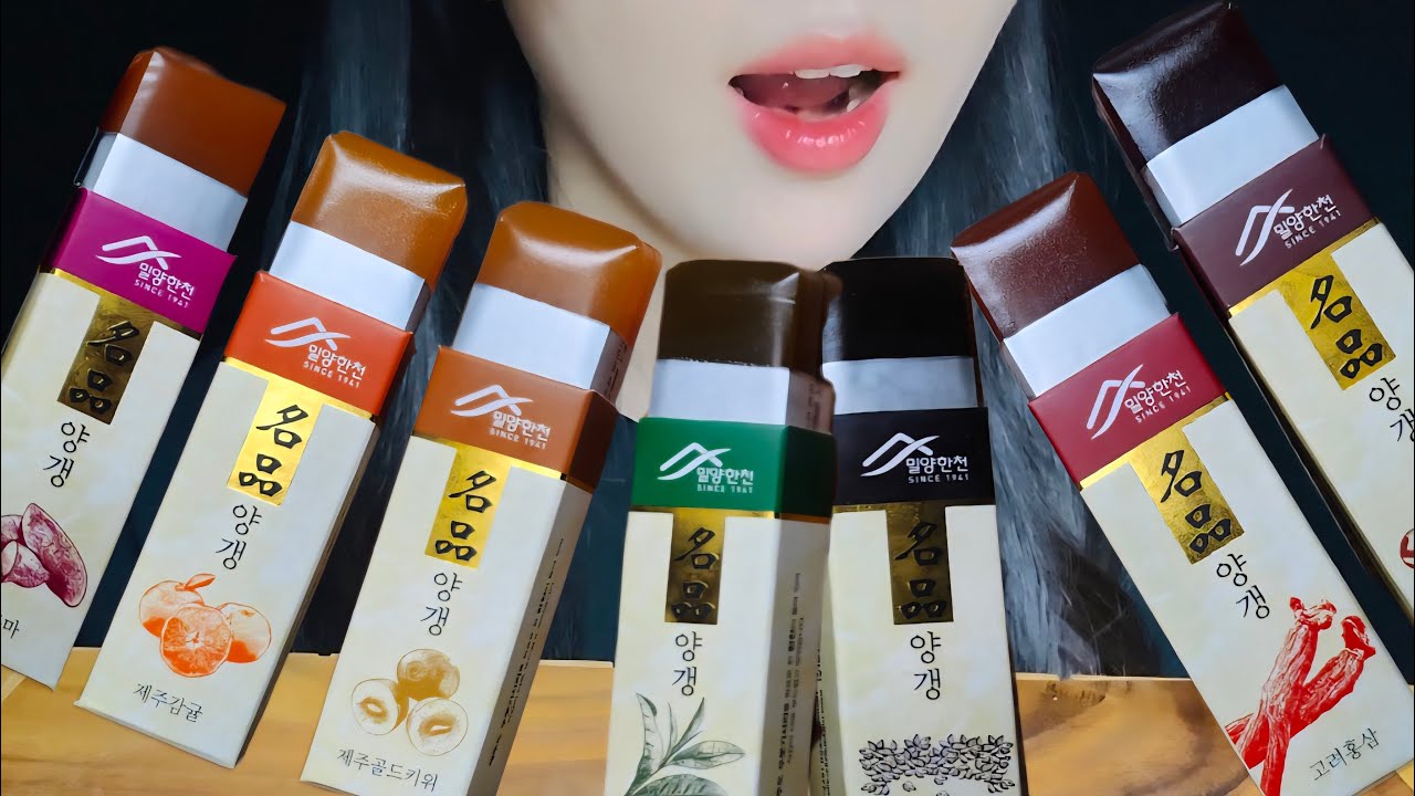 [ASMR] 5만가지맛 양갱먹방 🍡🍠🍵🫚🥝🍊 | Trying Every Flavor Yanggaeng