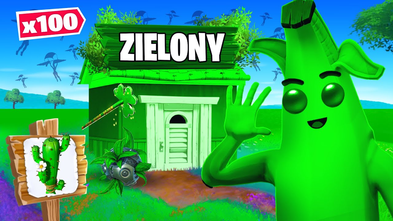 SEKRETNIE UKRYŁEM SIĘ W CUSTOMIE TYLKO DLA ZIELONYCH SKIN&Oacute;W PRZED EWELA w Fortnite