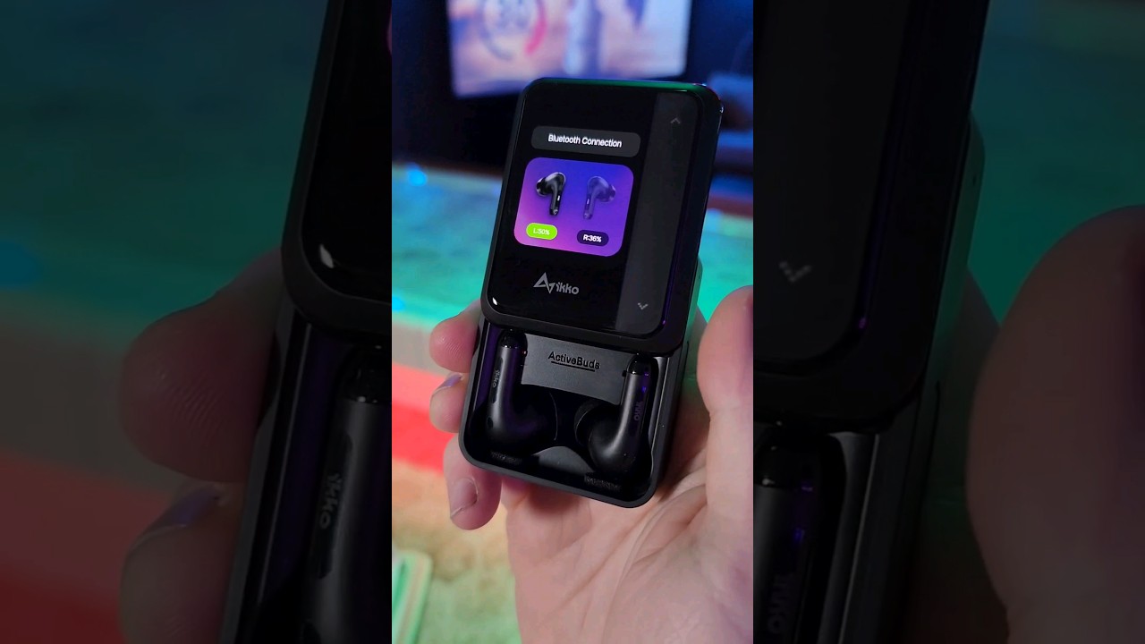 EARBUDS that have a TOUCH SCREEN on the case and run Android!? 👌🔥 #gamingsetup #earbuds #setup