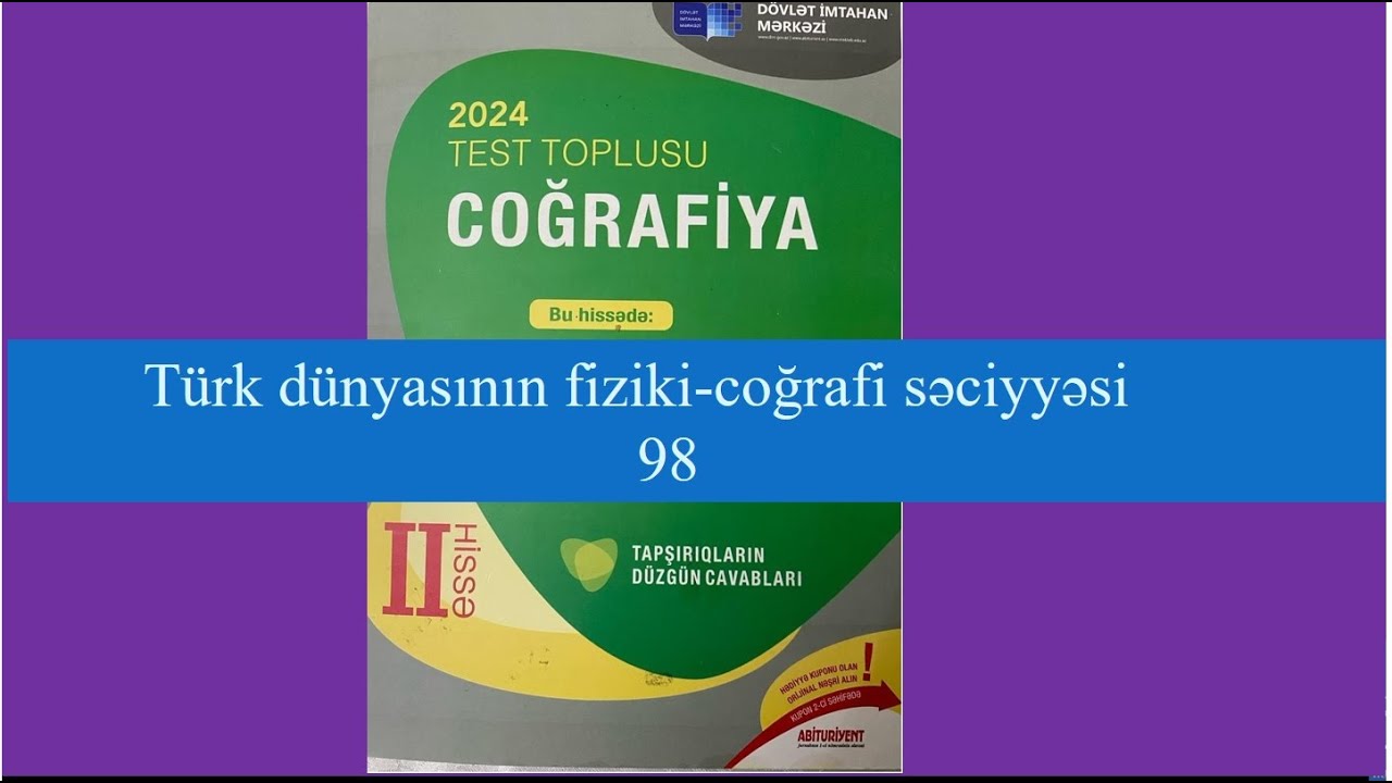 DİM 2024 Türk dünyasının fiziki coğrafi səciyyəsi 98