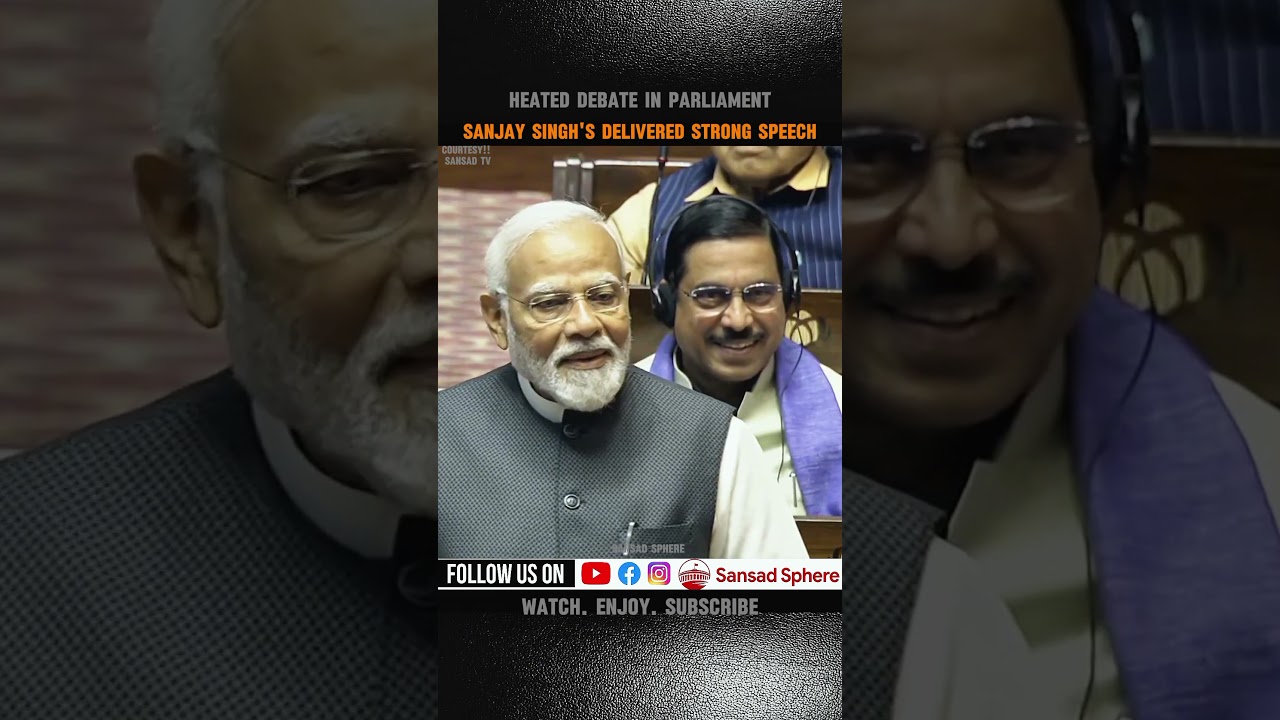 Sanjay Singh's Explosive Parliament Speech 🔥 | Powerful Attack in Parliament#indianpolitics#loksabha