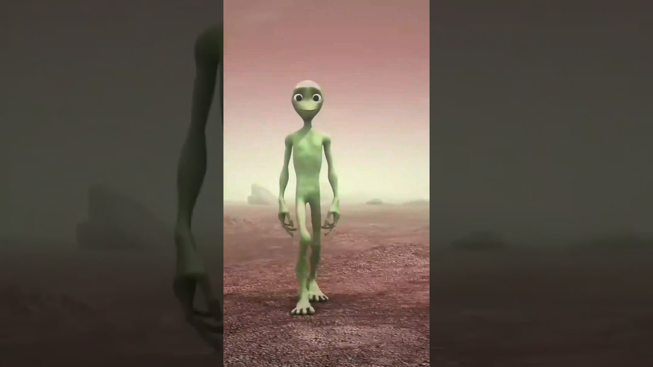 Alien hijau joget #alien #short #cartoon