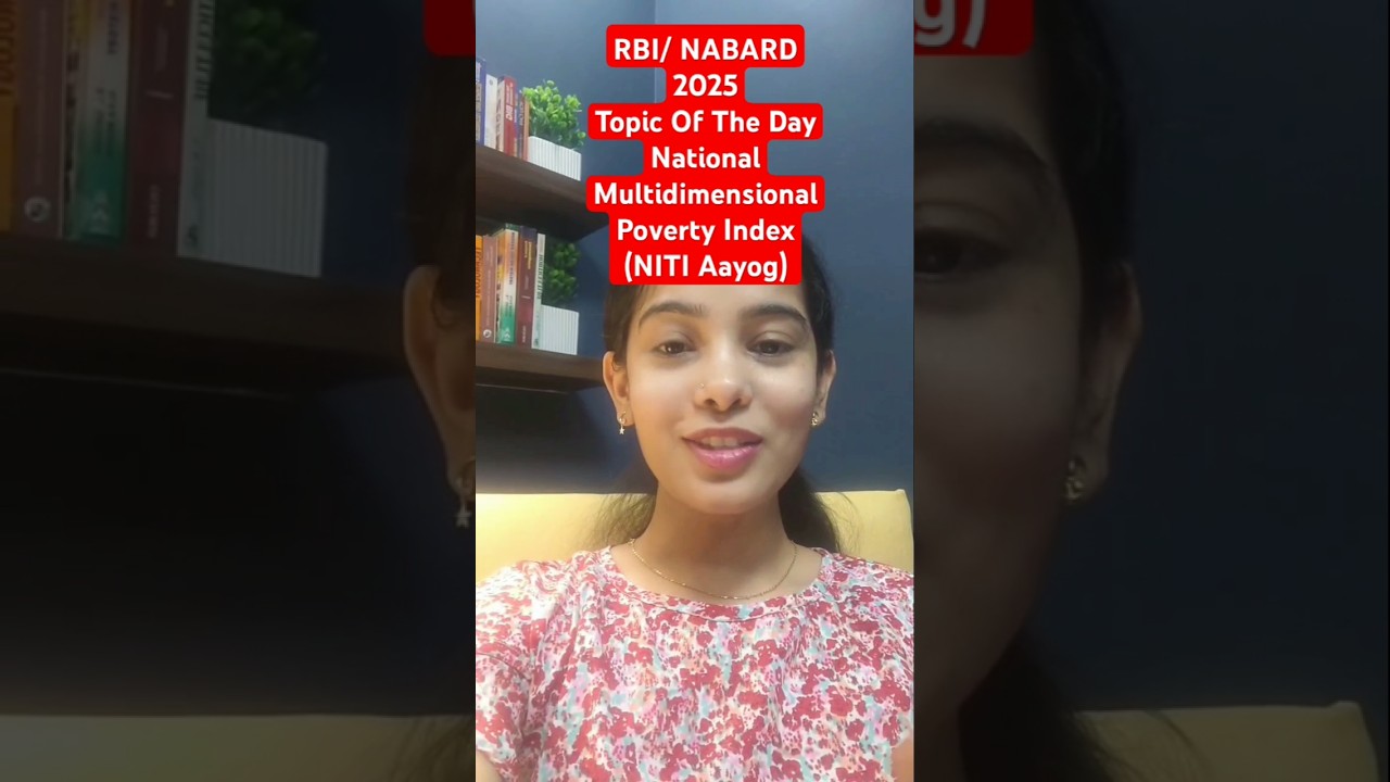 What Is National Multidimensional Poverty Index? | ESI Preparation for RBI/NABARD 2025 | EduTap