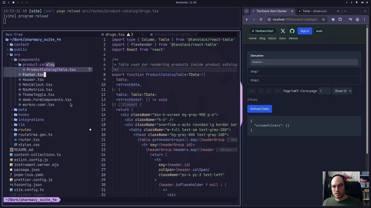 Live 33: Programez în continuare la aplicația pentru farmacii (#rust, #typescript) - 4 Mar 2026