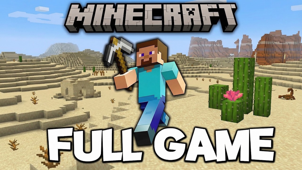 Minecraft Survival in the Desert Biome - FULL GAME Walkthrough - No Commentary