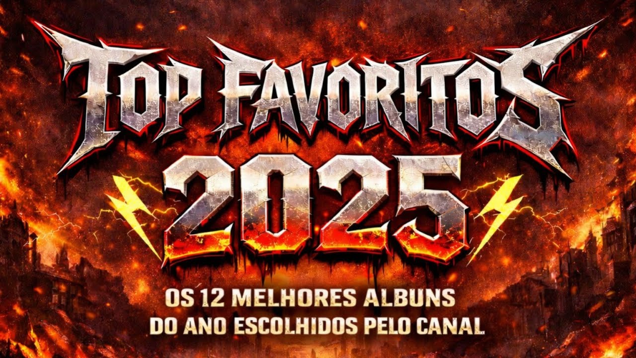 Melhores do Ano - TOP 12 ALBUNS FAVORITOS DE 2025 / FELIZ ANO NOVO E NOS EM 2026 🤘🏻