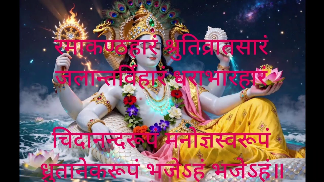 🚩श्री विष्णु स्तोत्र|Vishnu Stotra #vishnu #radha #krishna #govinda #jaapmandir #bhakti #stotram
