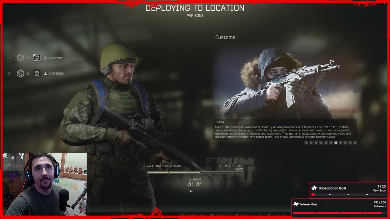 {Follow 4 Follow} Tickling Tarkov!! with @oldred199 !!!  Come Hang Out!!! !yout (Part 5/23)