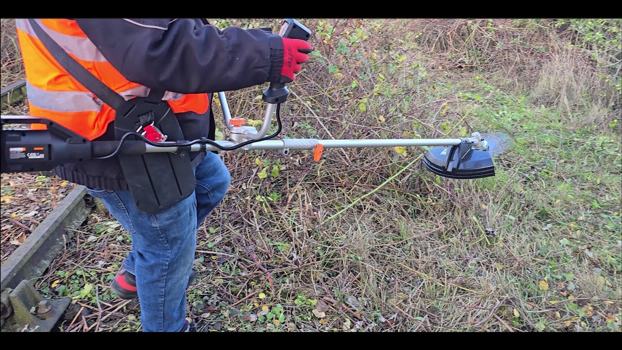 Worx wg084 40v brushless 3 speed string trimmer brush cutter, assembly review and first use
