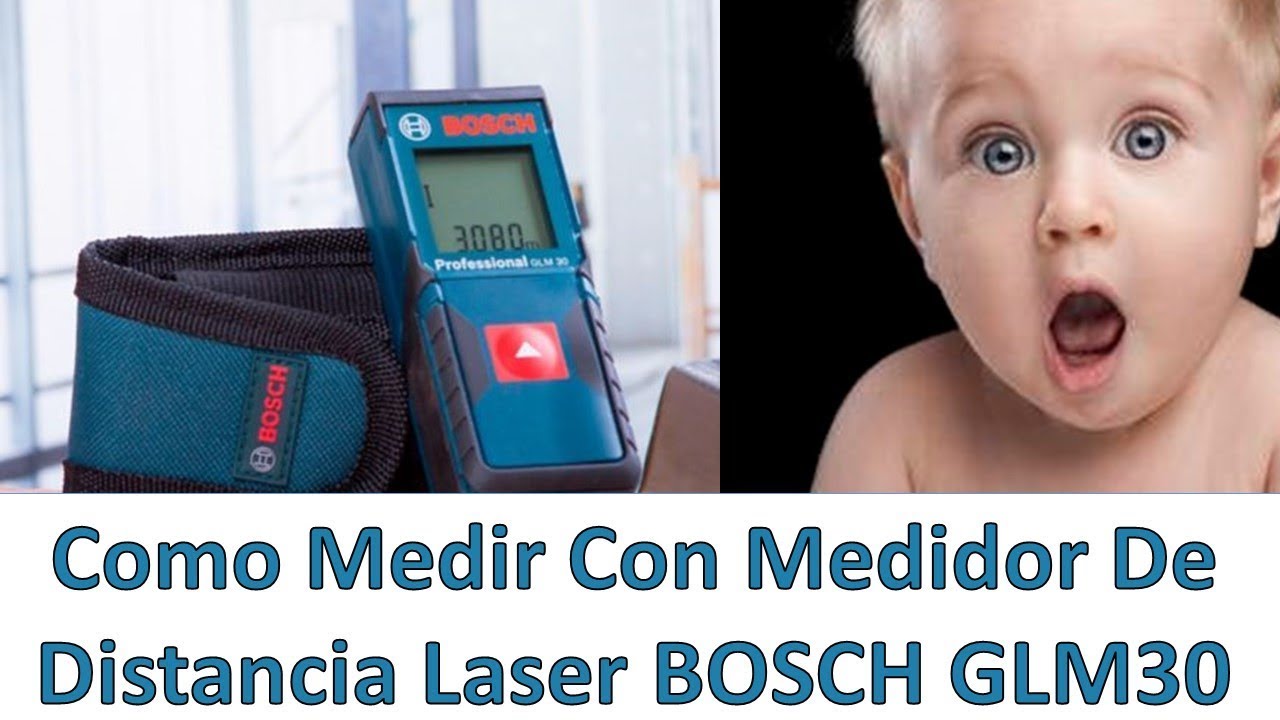 Como Medir Con Medidor Laser BOSCH GLM30