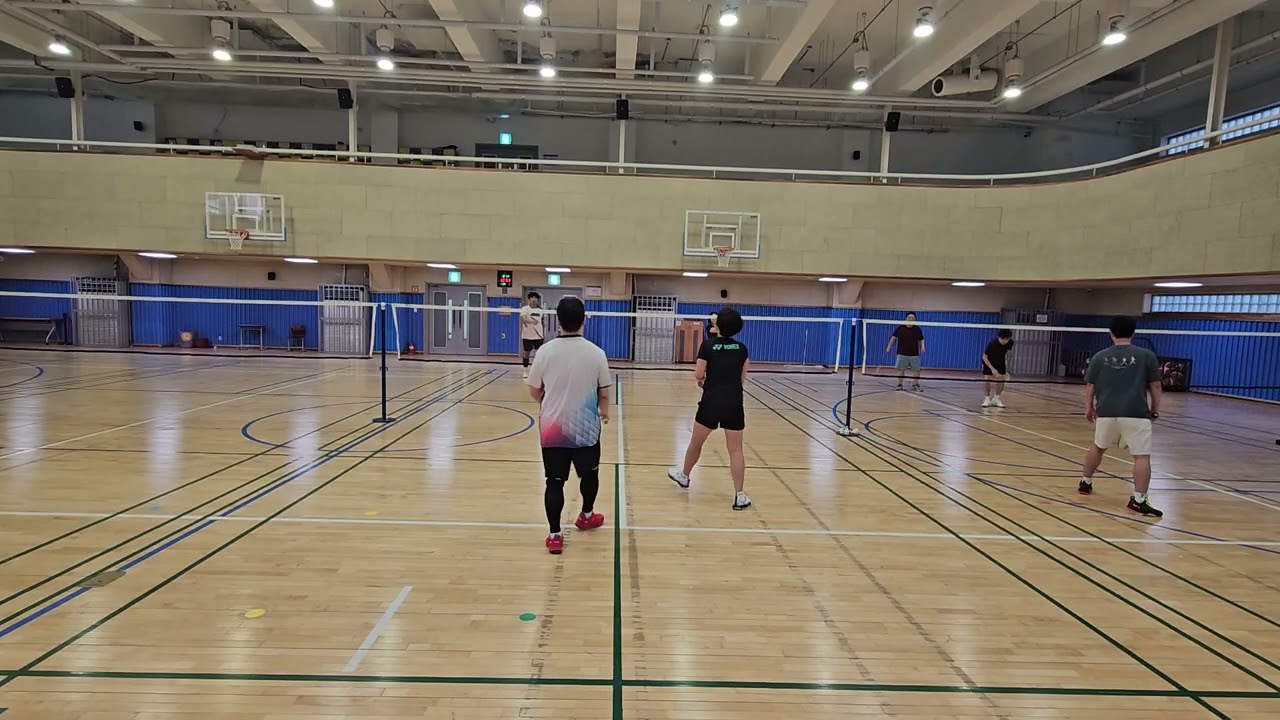 260311(골드님.정우님)VS(윤정님.지훈님)#배드민턴 경기영상