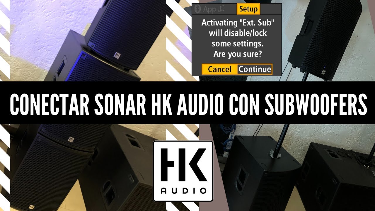 Cómo conectar LOS TOPS Y SUBS SONAR 115SUBD Amplificados HK AUDIO SONAR 