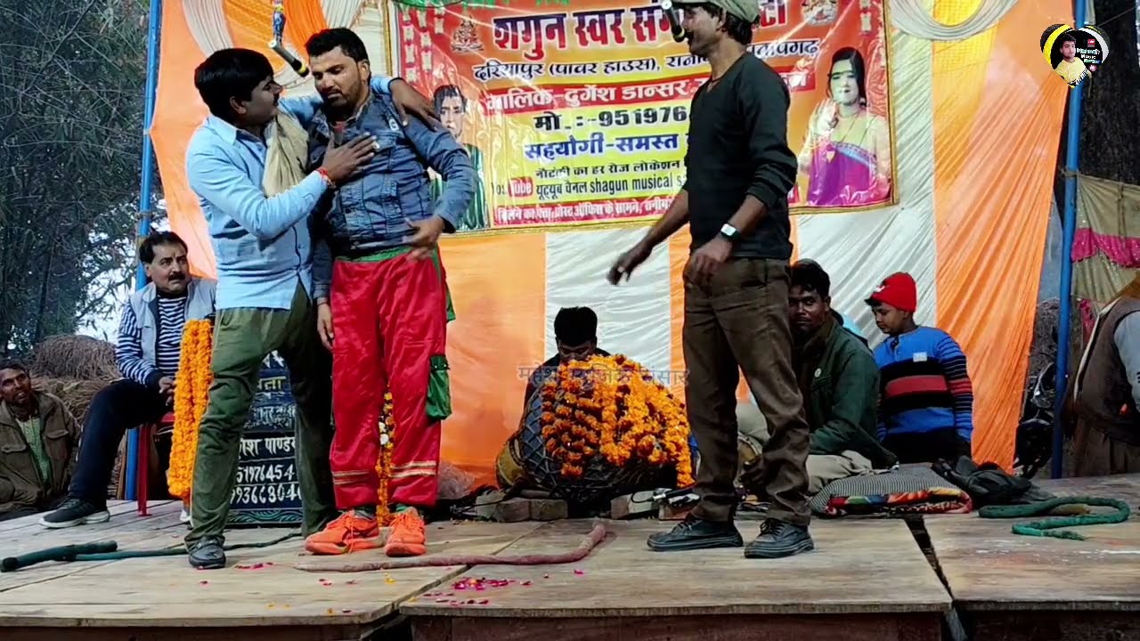 #रहमान दोनों को इतना मारे की रहमान को आ गई मिर्गी मंच पर उनको जूता सुहाना पड़ा💞comedy संगीत (भाग=22)