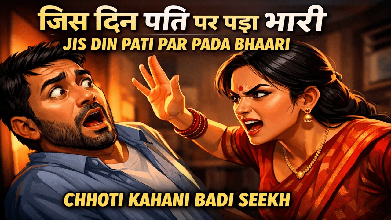 जिस दिन पति पर पड़ा भारी | JIS DIN PATI PAR PADA BHAARI | CHHOTI KAHANI BADI SEEKH HINDI MORAL STORY