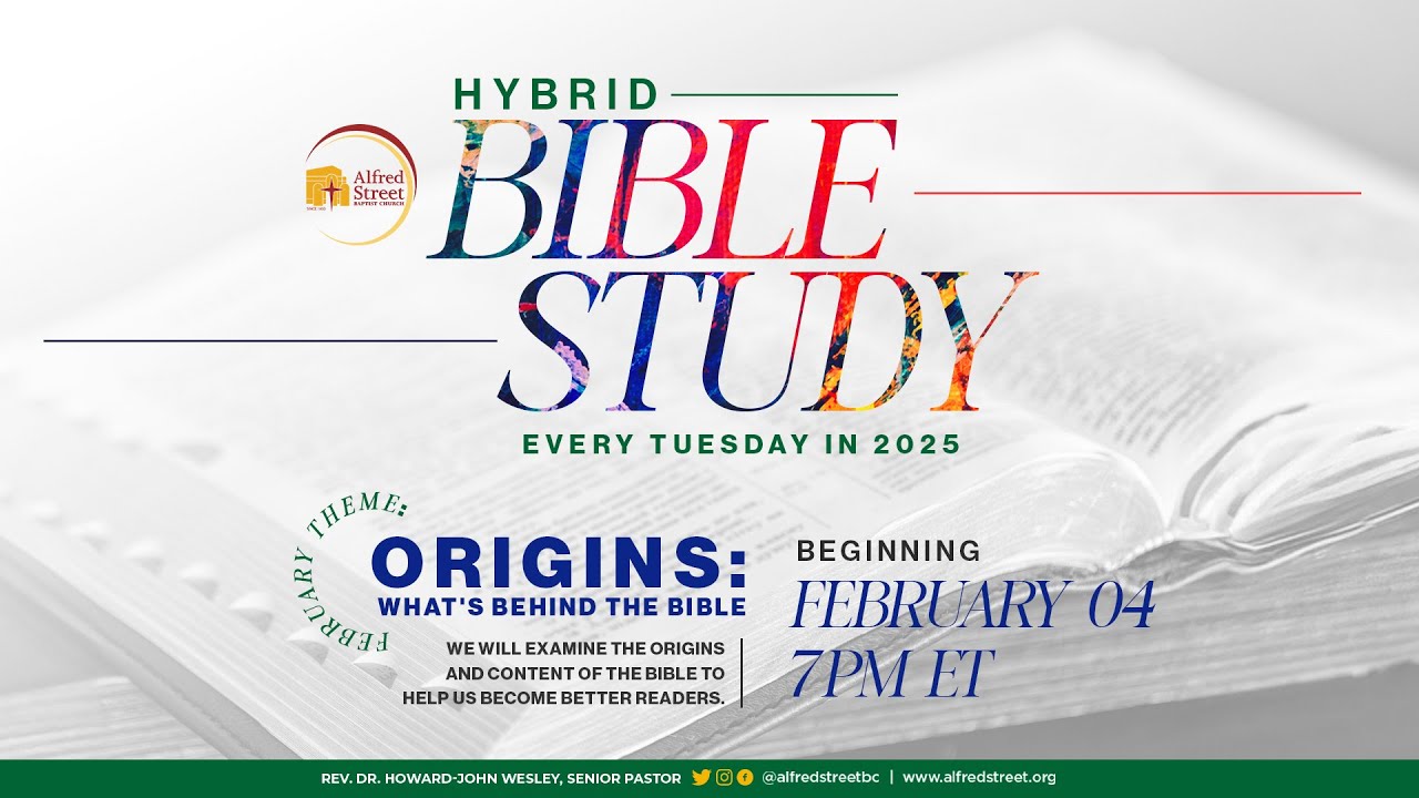 Alfred Street Baptist Church Bible Study: 10/21/2025