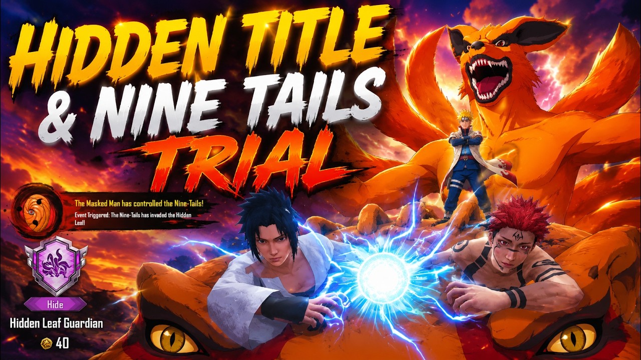 কিভাবে কমপ্লিট করবে ? New Nine Tails Trail😱| Hidden Title | Hidden Leaf Guardian | How To Complete ?