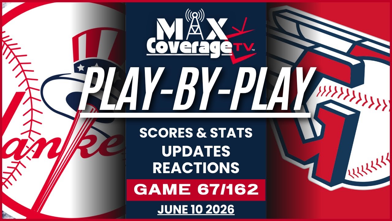 🔴LIVE - New York Yankees vs Cleveland Guardians - Play-By-Play & Reactions (6/10/26)