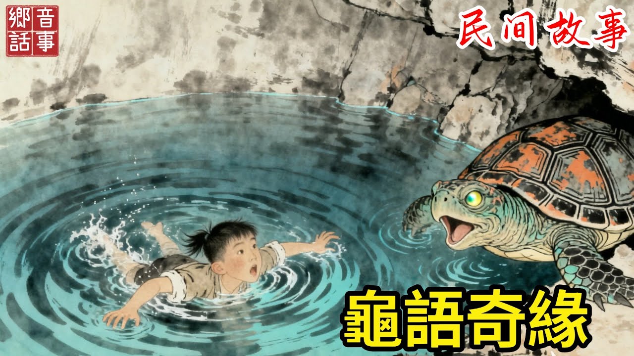 小叔子被嫂子推入深潭，竟遇見一只開口說話的老龜，從此改變人生#故事頻道 #故事分享 #民間故事 #聽書