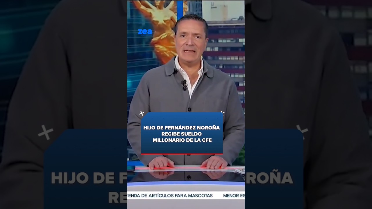 Hijo de Fern&aacute;ndez Noro&ntilde;a recibe sueldo millonario de la CFE | Shorts | Francisco Zea