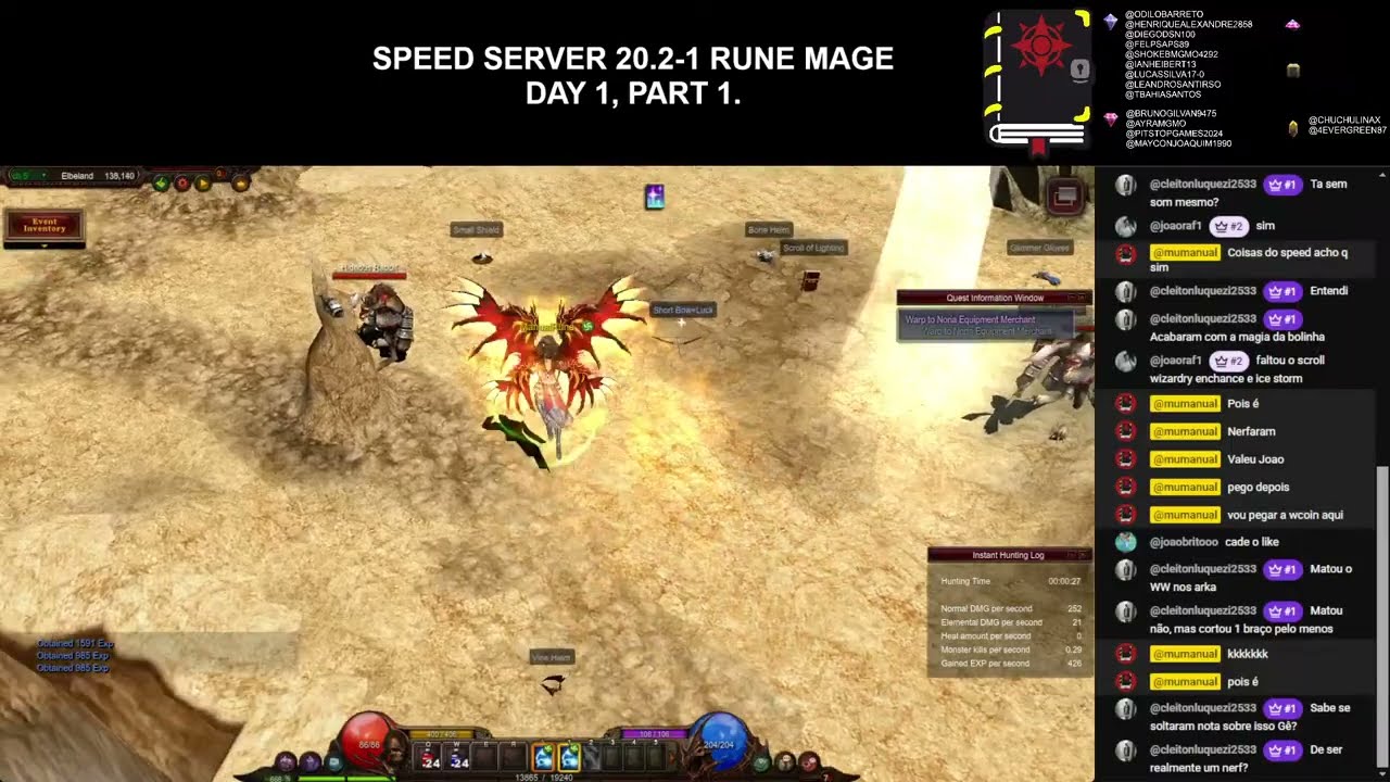 Speed Server 20.2-1 Rune Mage - Day 1, Part 1.
