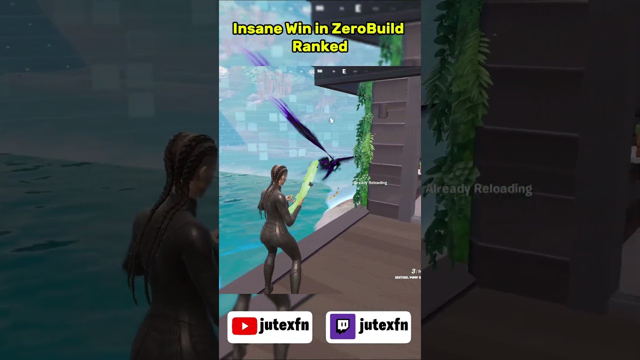 Insane Win in ZeroBuild Ranked! #jutex #Fortnite #ZeroBuild #RankedFortnite #InsaneWin