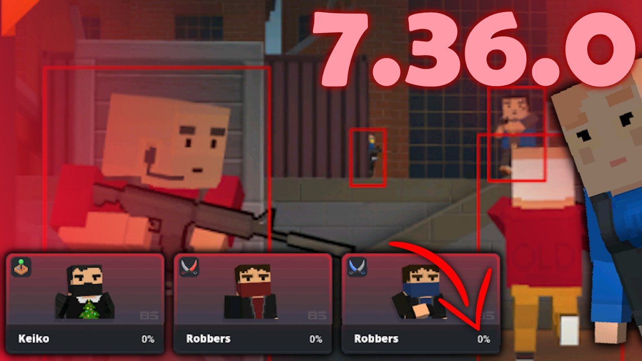 Wallhack 2, выпадение кейсов и наборы персонажей в рождественском обновлении Block Strike (7.36.1)