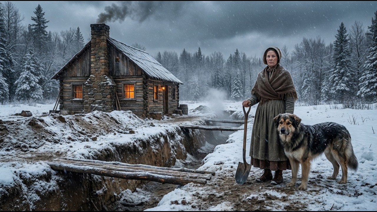 Thrown Out Before Winter, Widow Built a Trench Around Her Cabin — They Were Shocked What It Became