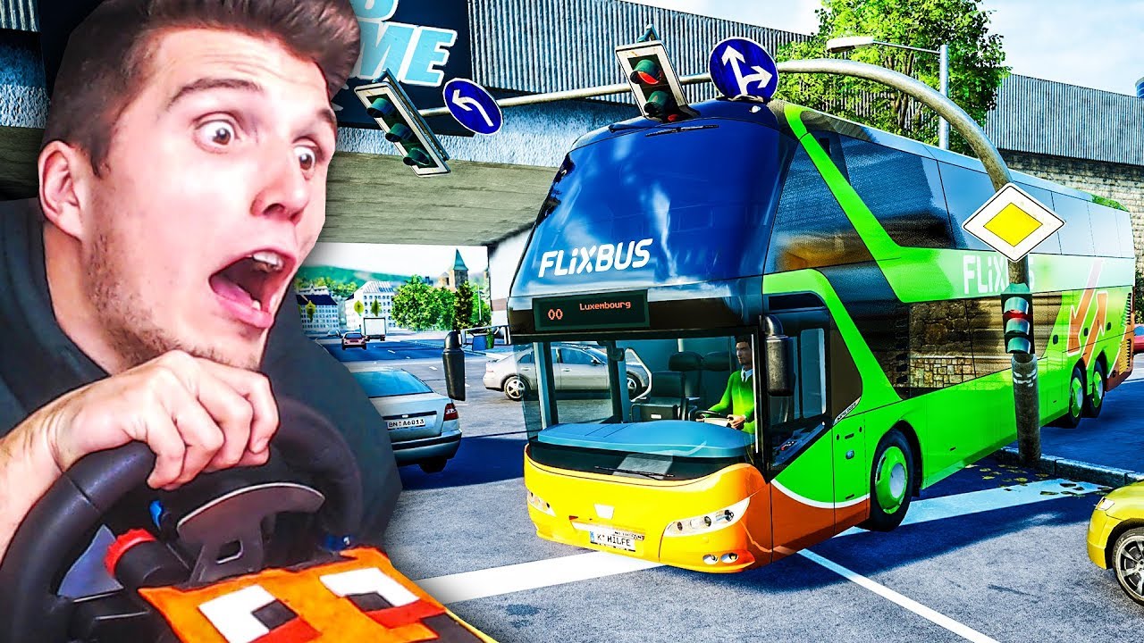 Mit dem Flixbus DOPPELDECKER nach Luxemburg ✪ FLIXBUS Fernbus Simulator