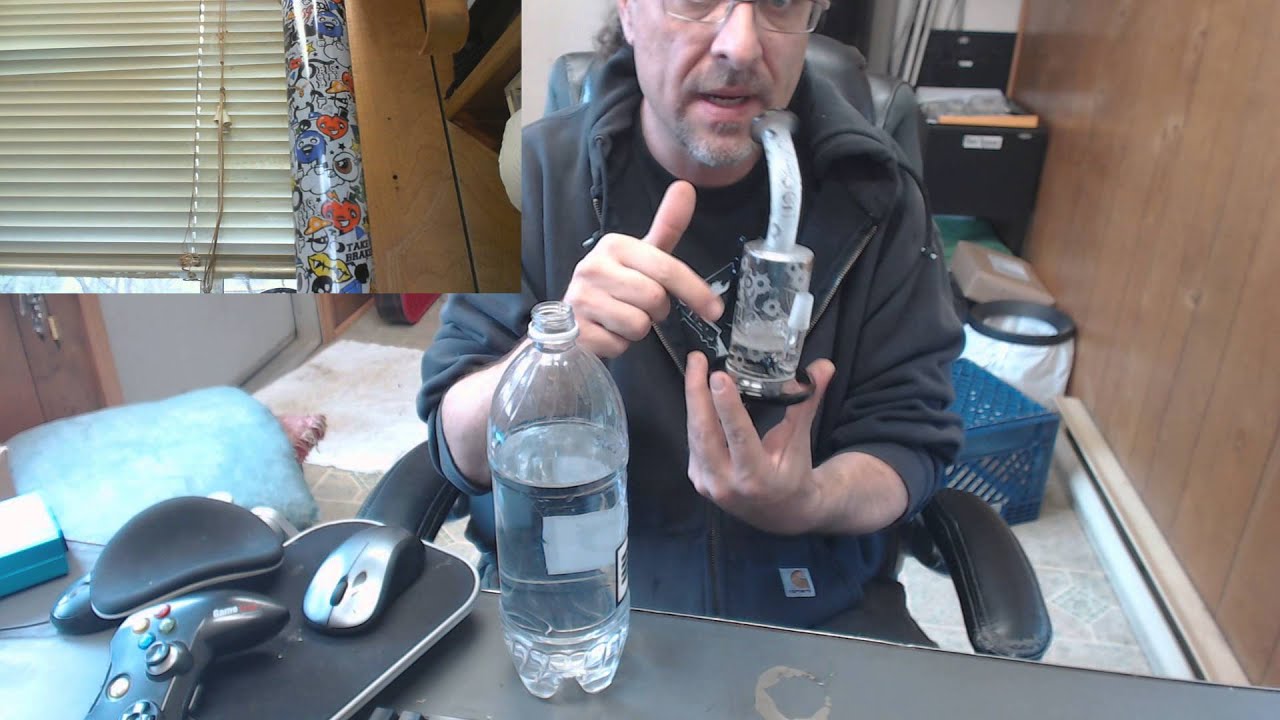 Cheech Dab Rig Bullet Hole Sniper Sandblast Oil Glass Revealing