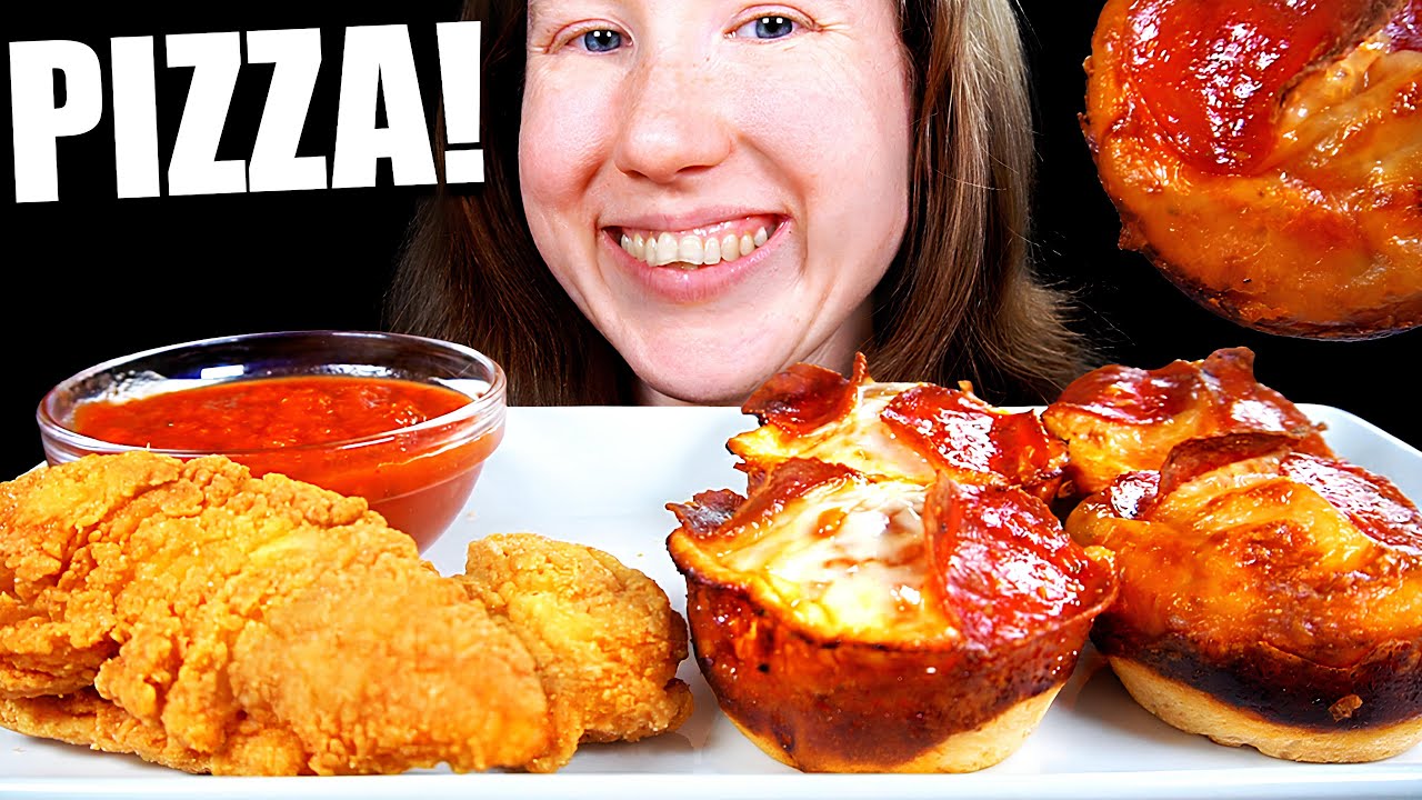ASMR PIZZA BITES MUKBANG EATING SOUNDS