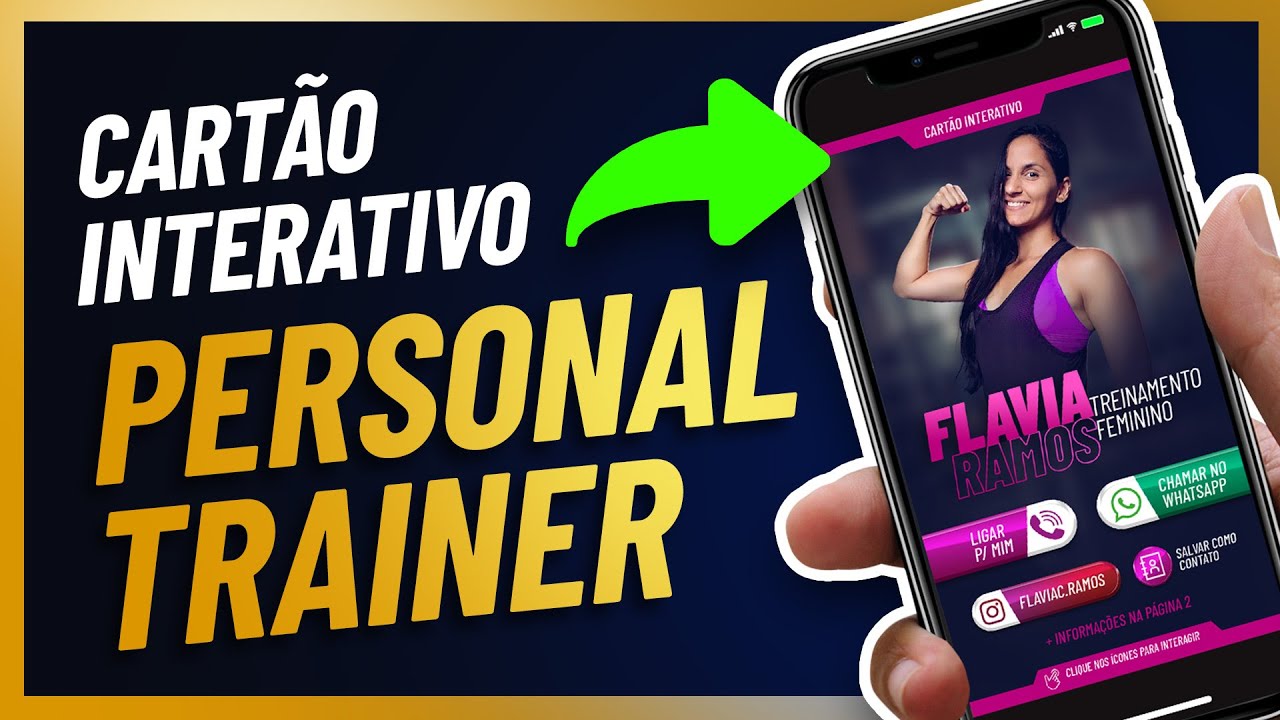 CARTÃO DE VISITAS DIGITAL PARA PERSONAL TRAINER [ Tutorial Gratuito ]