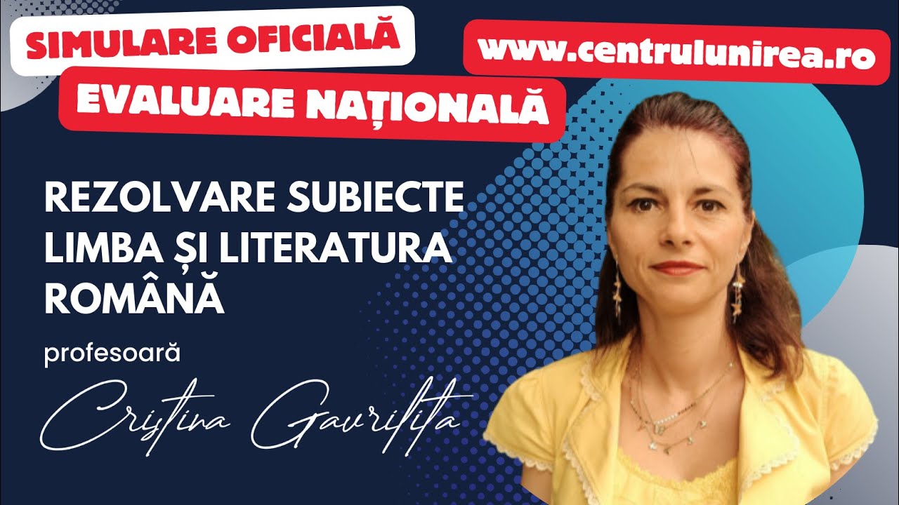 Rezolvare LIVE Simulare Evaluare Nationala 2024 - Limba și Literatura Română