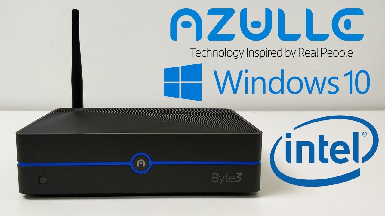 Azulle Byte3 Mini Windows 10 Pc Unboxing And Test Video Playback And Gaming