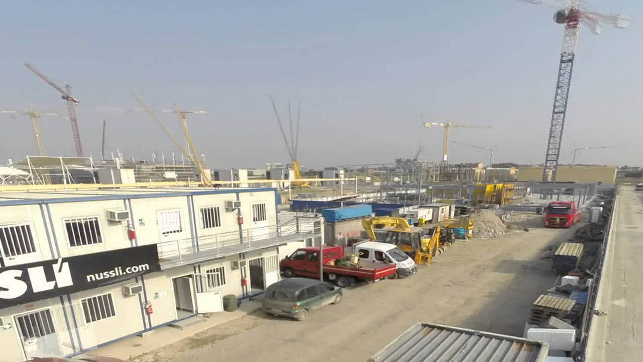 Timelapse Construction of German Pavilion Expo 2015 Milano